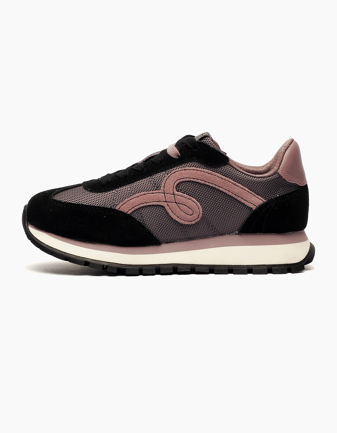 Skechers Groove It Memory Foam Womens Trainers Black / Mauve