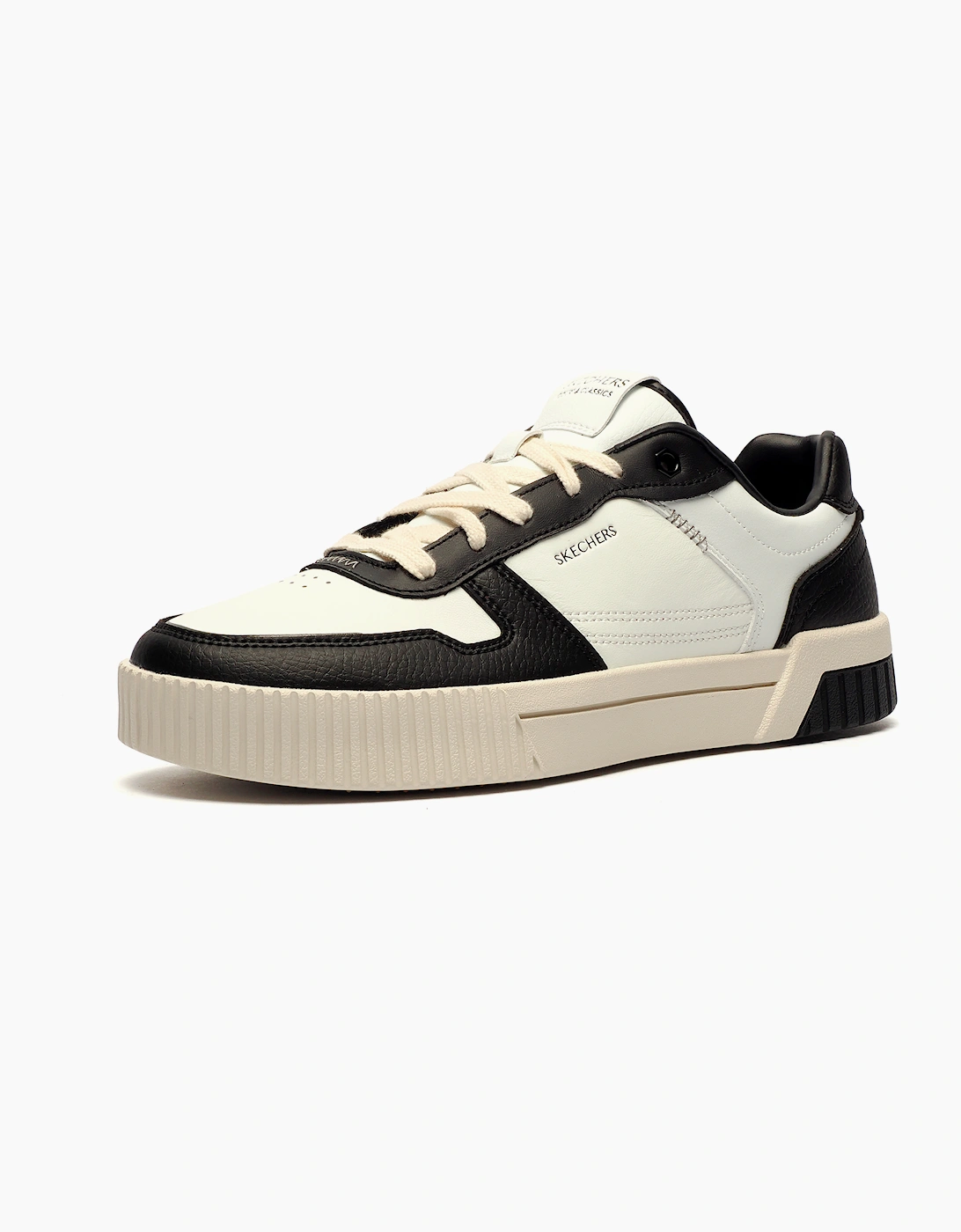 Skechers JS Court Memory Foam Mens Trainers White / Black