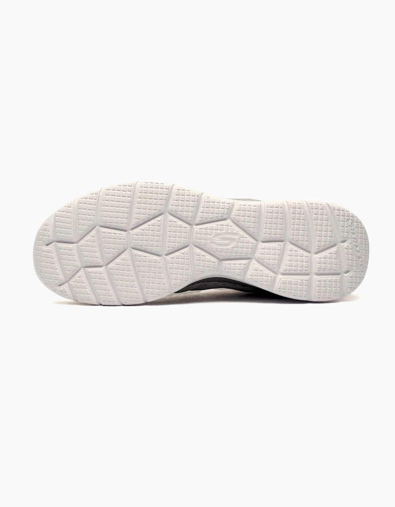 Skechers Quick Path Memory Foam Womens Trainers Grey / Coral