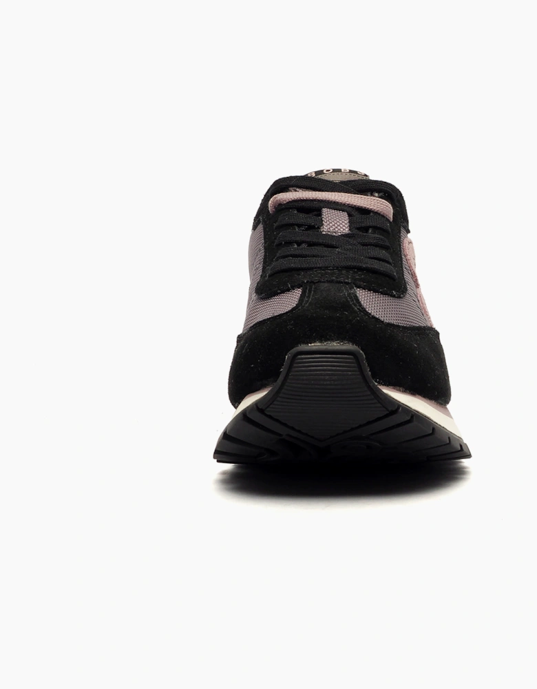 Skechers Groove It Memory Foam Womens Trainers Black / Mauve