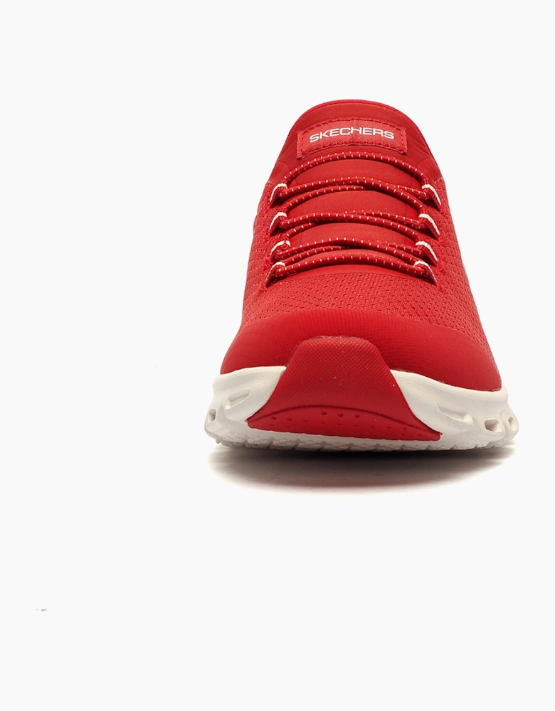 Skechers Glide Hands Free Slip-Ins Womens Memory Foam Trainers Red