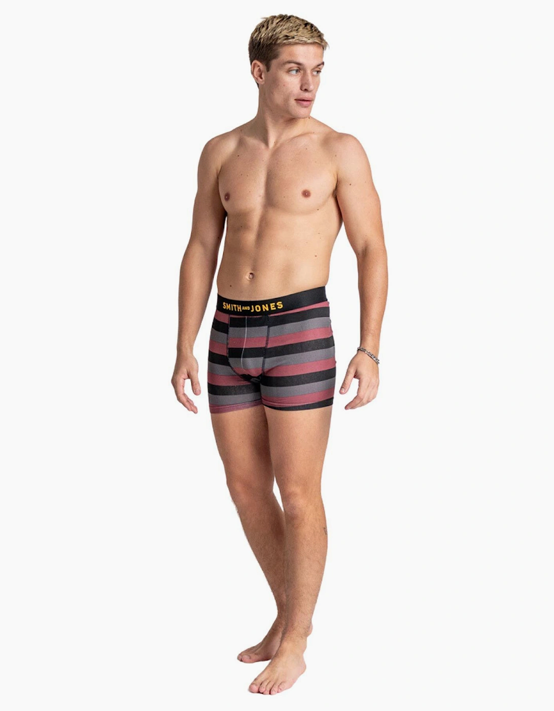 Smith & Jones Kole 5pk Mens Boxer Shorts Multi