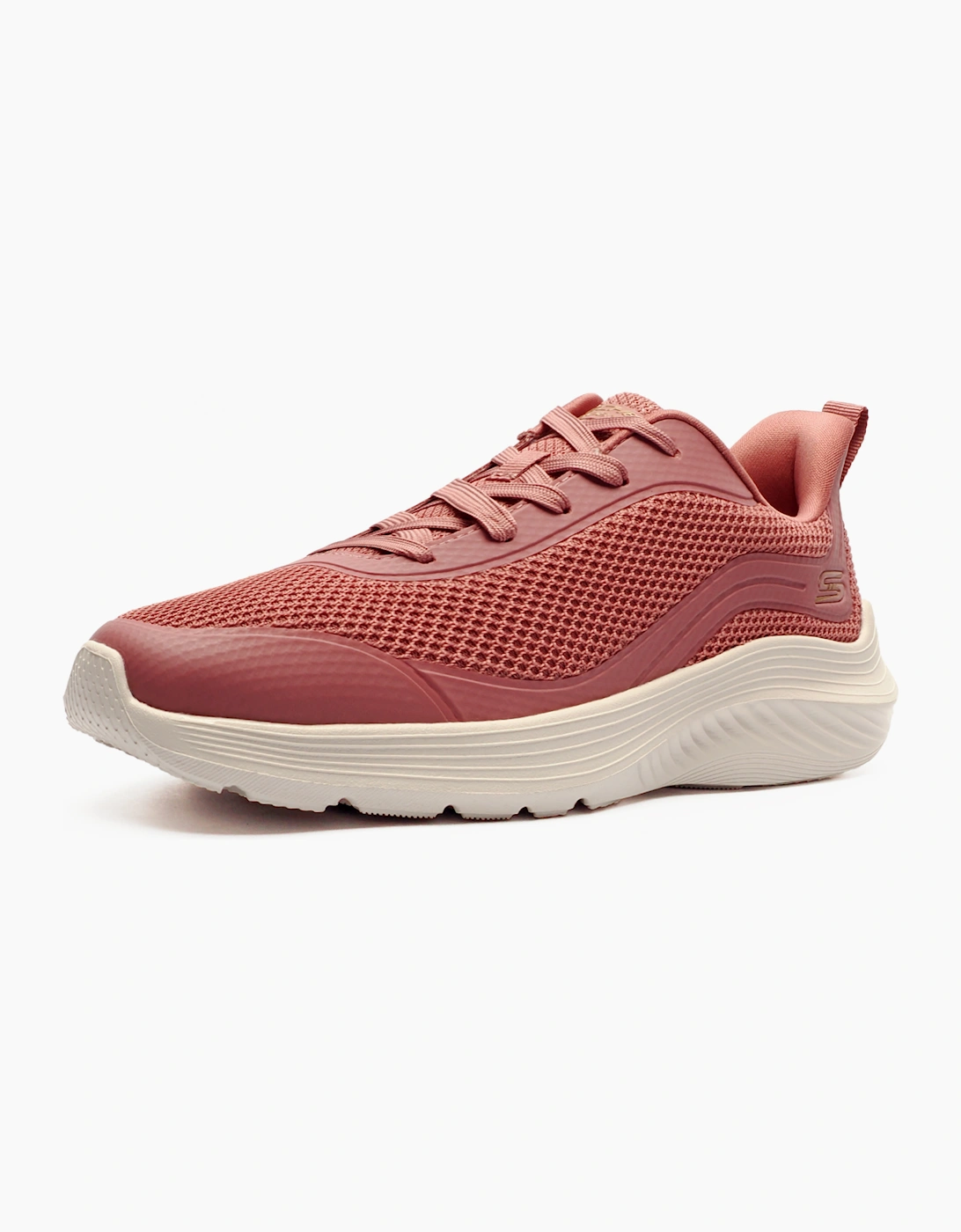 Skechers Sport Vegan Womens Memory Foam Trainers Rose / White