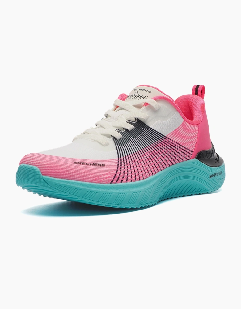 Skechers Cyber Ace X Snoop Dogg Collab Womens White / Blue / Pink