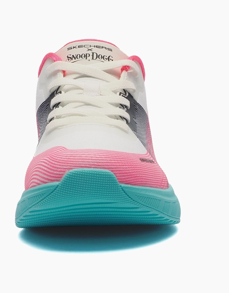 Skechers Cyber Ace X Snoop Dogg Collab Womens White / Blue / Pink