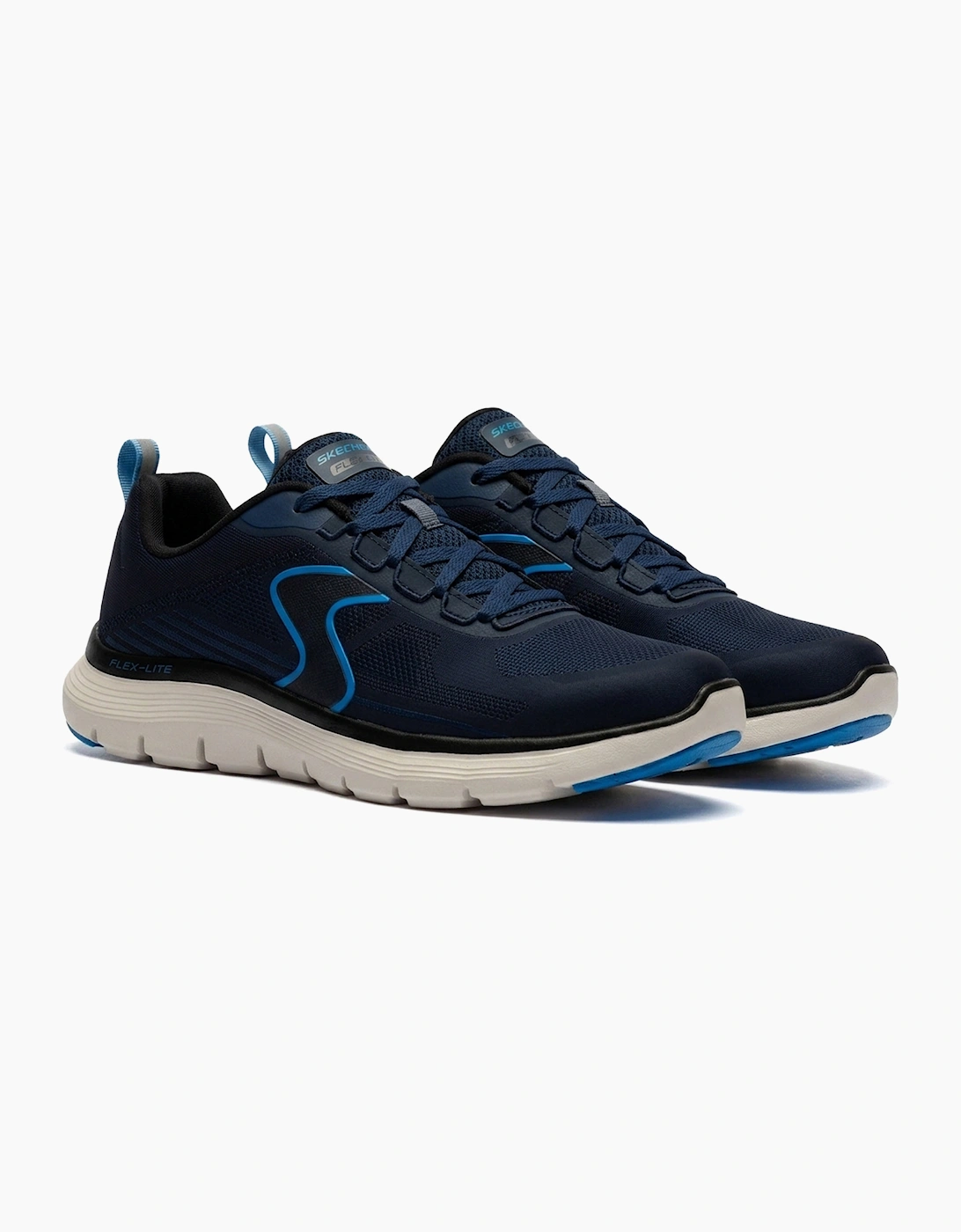 Skechers Flex-Lite Advantage 5.0 Memory Foam Mens Trainers Navy / Blue