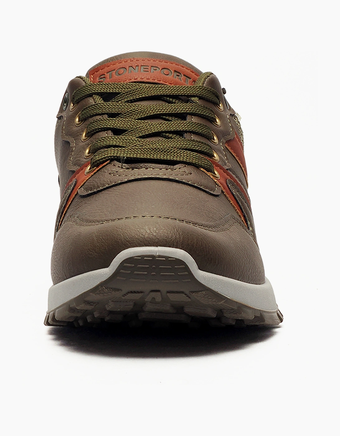 Stoneport Originals Stoneport Original Blaze Memory Foam Mens Trainers Olive / Tan