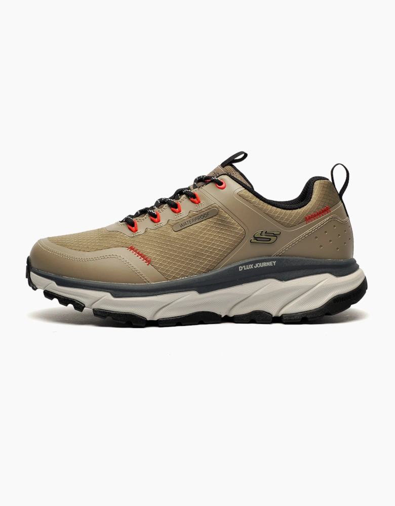 Skechers D'Lux Journey Waterproof Mens Outdoor Shoes Taupe / Black