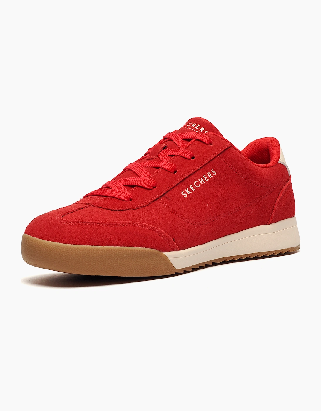 Skechers Zinger Manzanilla Memory Foam Mens Trainers Red / White