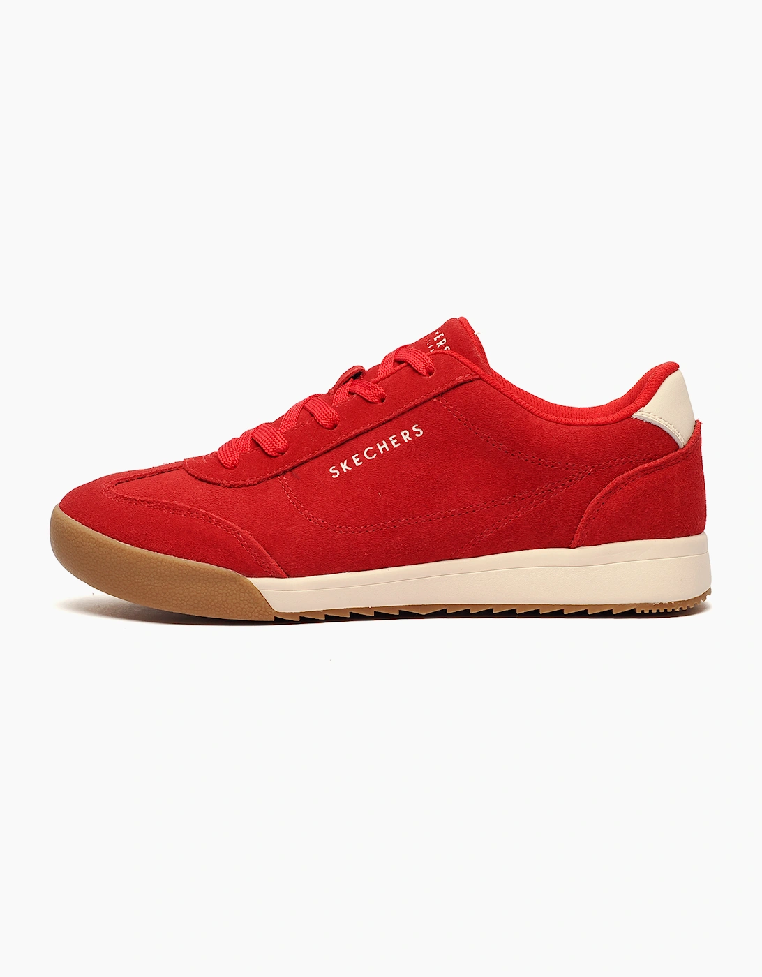 Skechers Zinger Manzanilla Memory Foam Mens Trainers Red / White