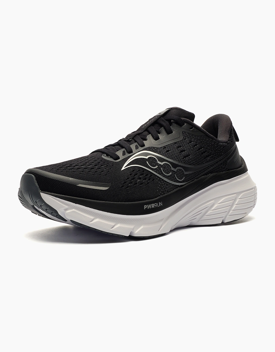 Saucony Guide 18 Mens Running Shoes Black / White