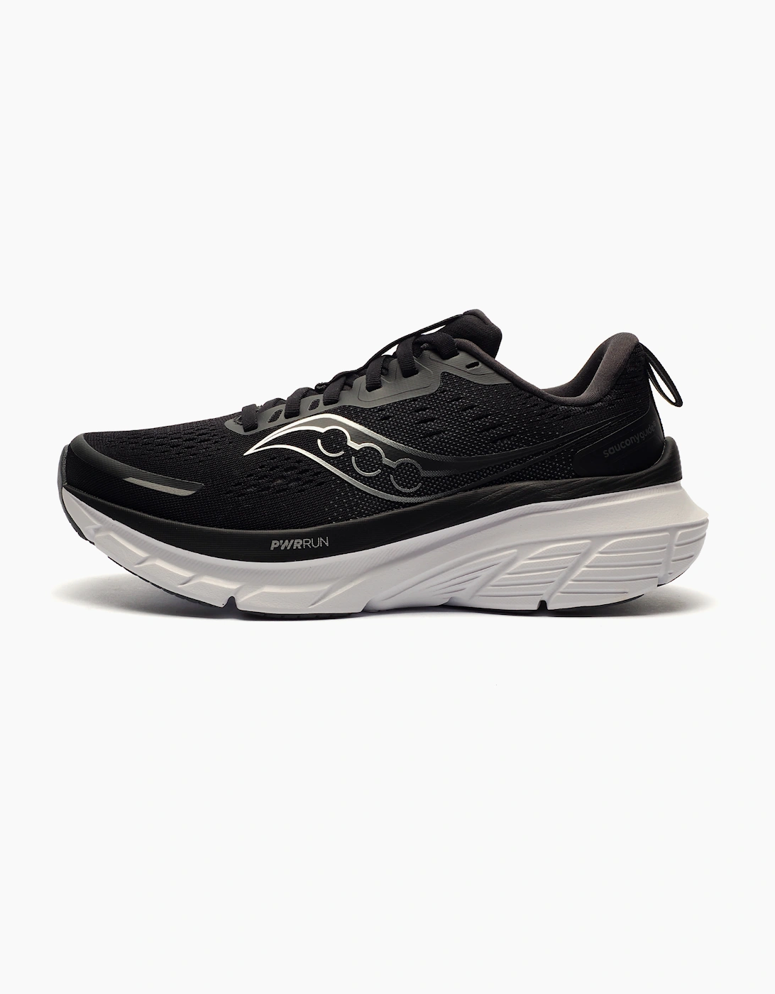 Saucony Guide 18 Mens Running Shoes Black / White