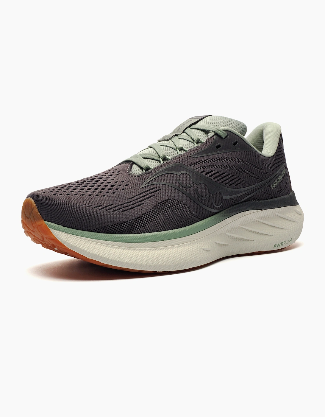 Saucony Ride 18 Mens Running Shoes Carbon / Iceberg