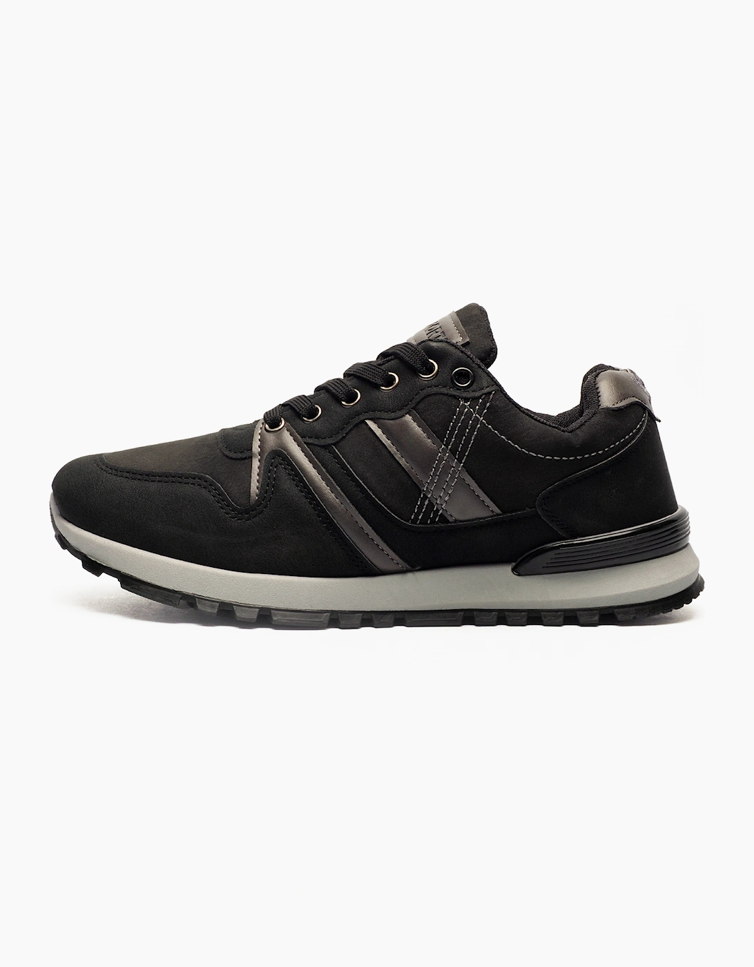Stoneport Originals Stoneport Original Blaze Memory Foam Mens Trainers Black / Charcoal