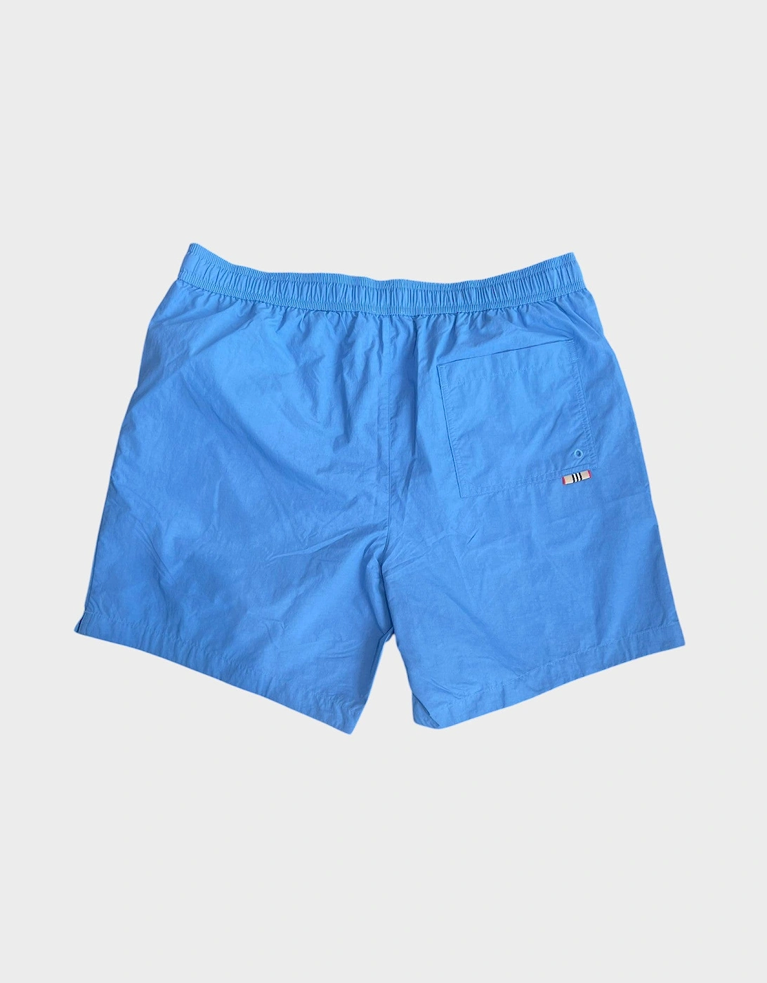 Martin Nylon Logo Swim Shorts Periwinkle Blue