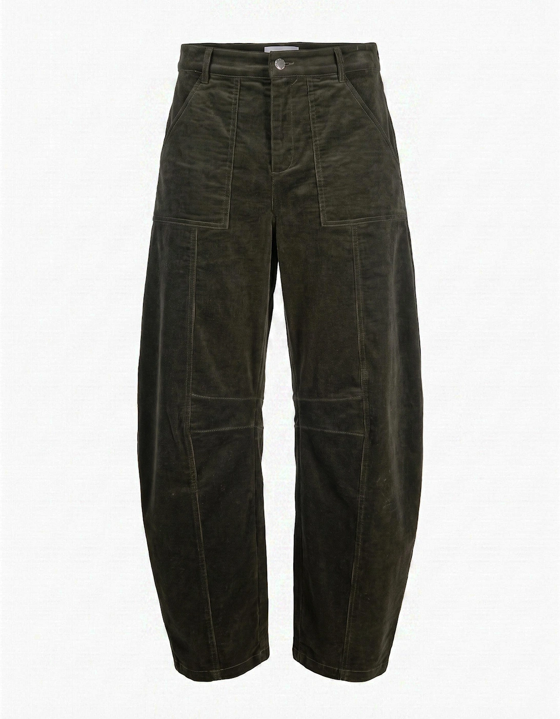 Rosie Corduroy Barrel Jeans - Green