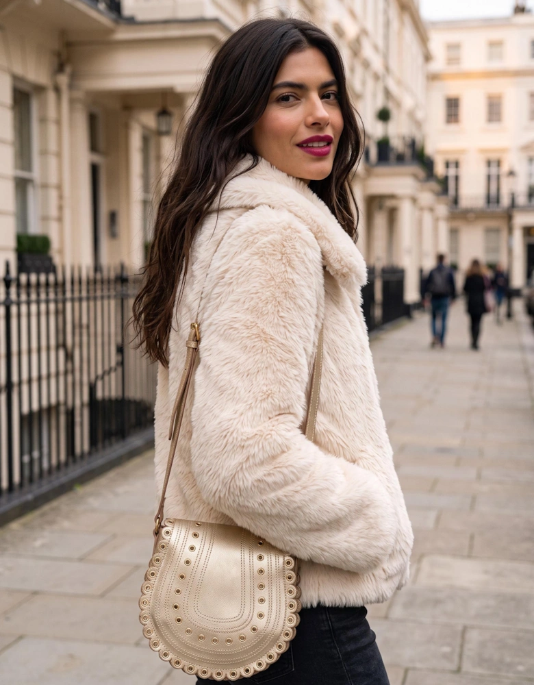 Galaxy Faux Fur Jacket - Cream