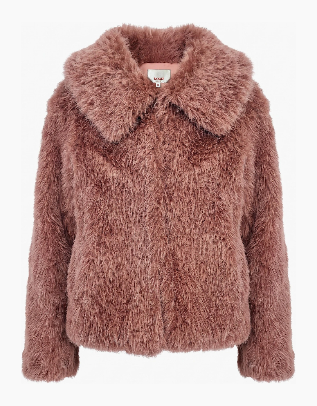 Galaxy Faux Fur Jacket - Rose