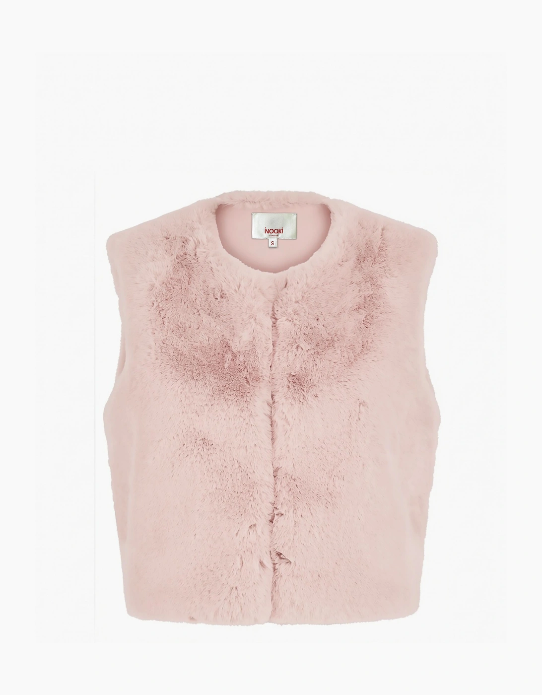 Edelweiss Faux Fur Gilet - Nude