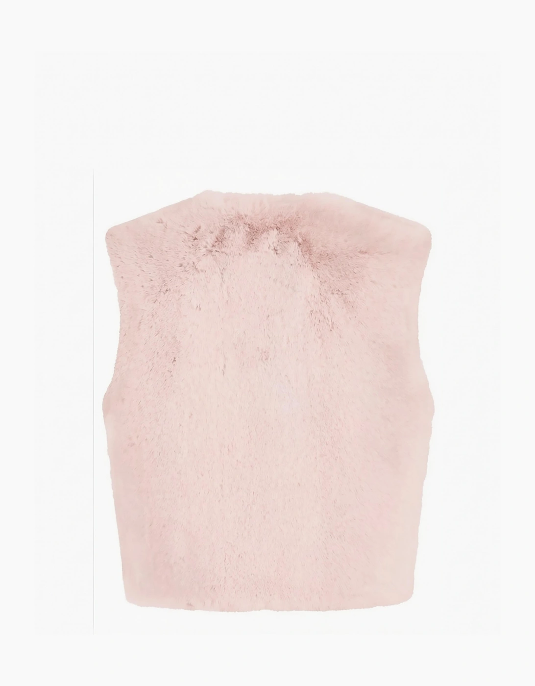 Edelweiss Faux Fur Gilet - Nude