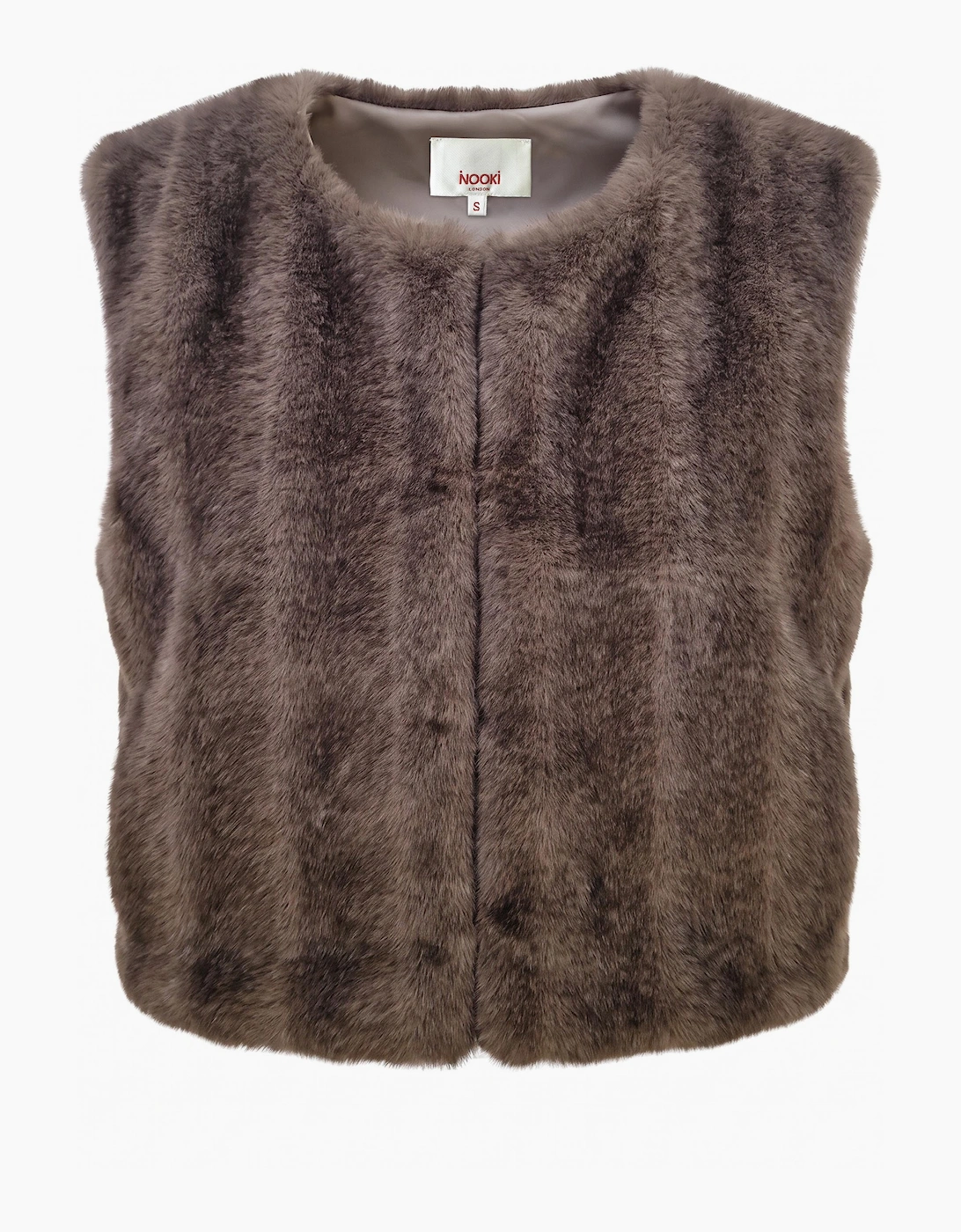 Edelweiss Faux Fur Gilet - Mink
