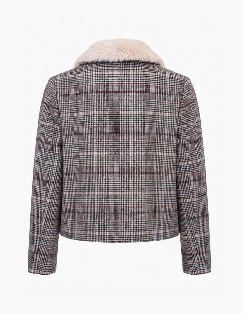 Gisele Wool Check Coat - Multi