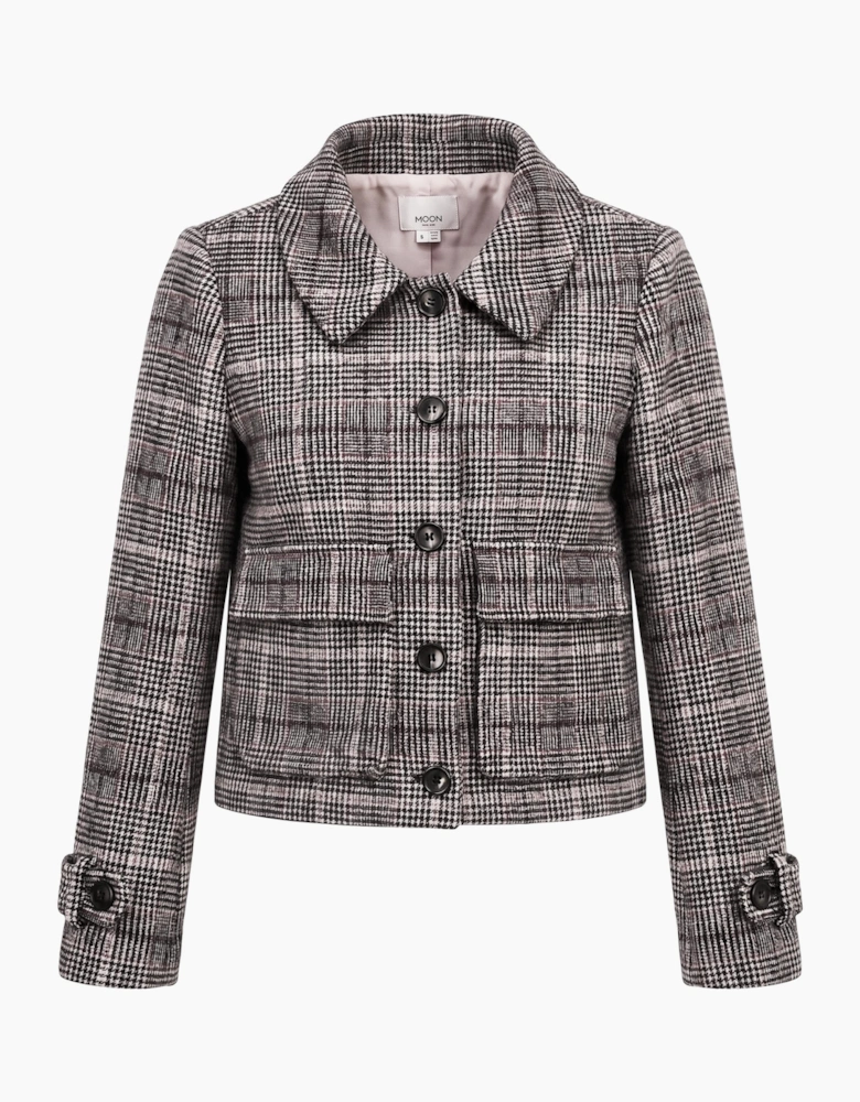 Gisele Wool Check Coat - Multi