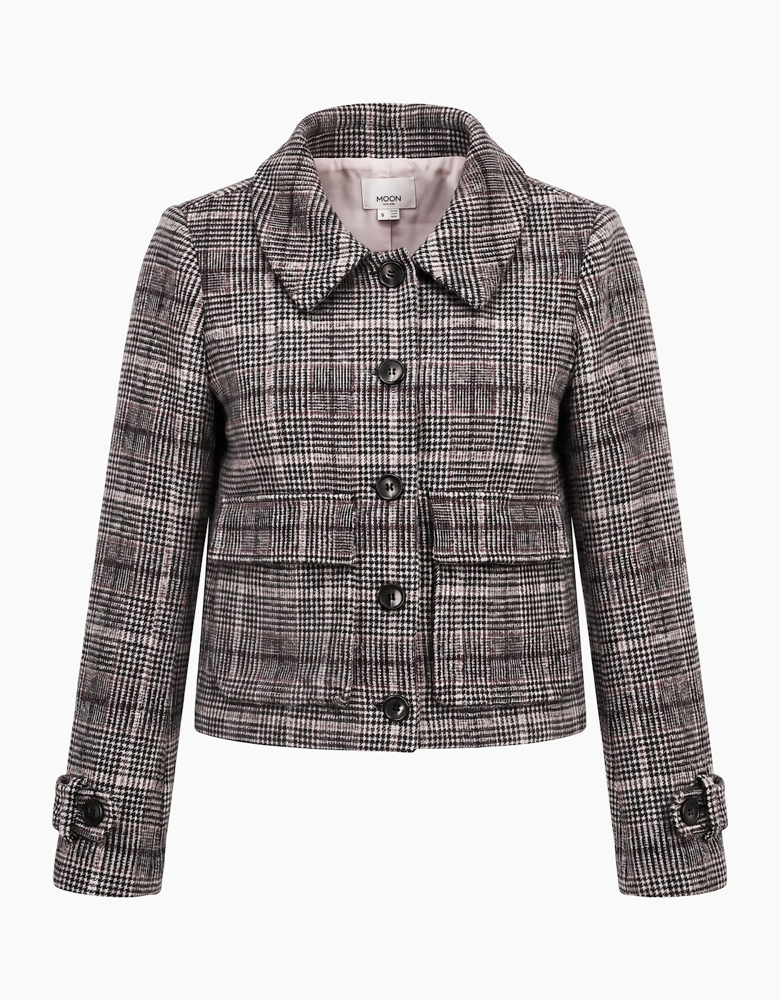 Gisele Wool Check Coat - Multi