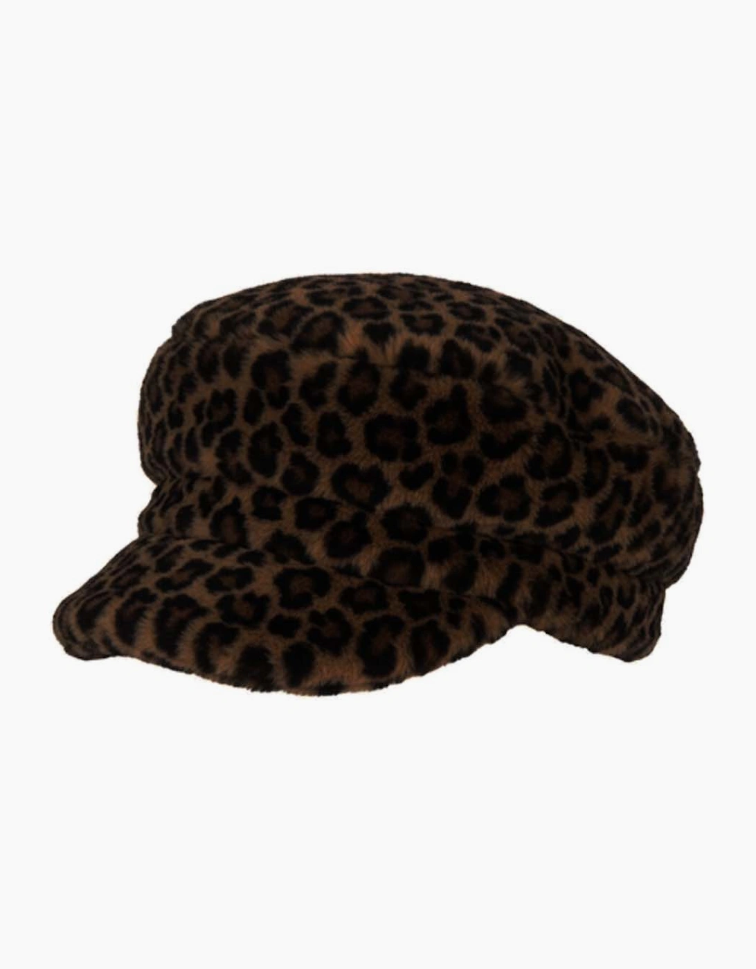 Apollo Faux Fur Cap - Chocolate Leo
