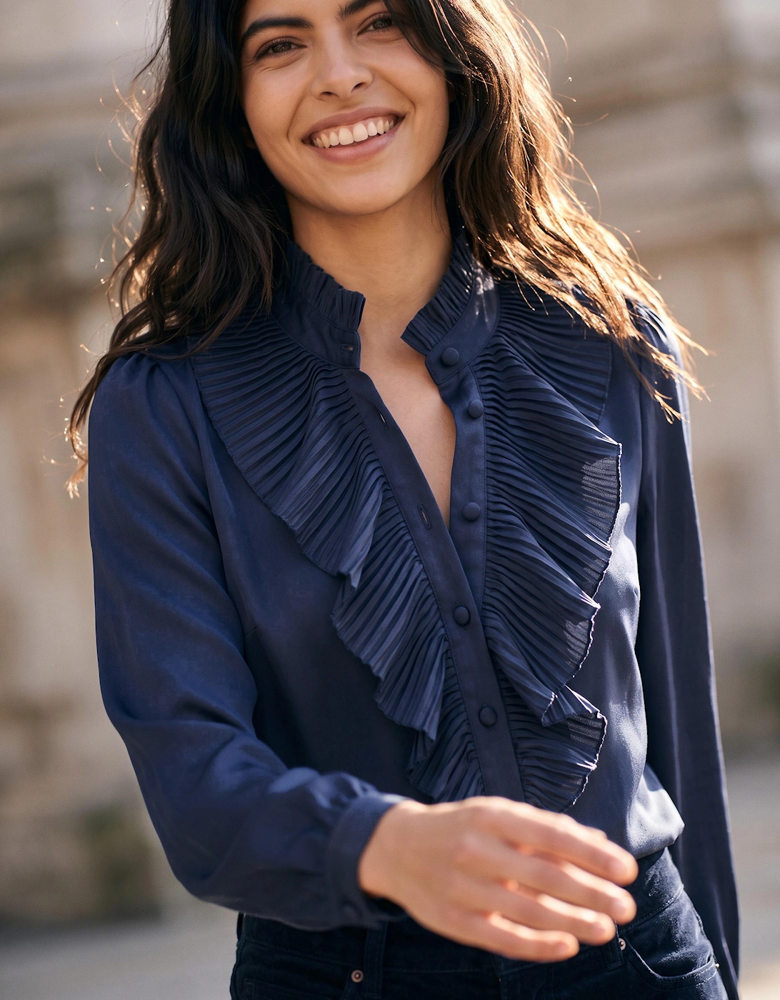 Marlow Blouse - Navy