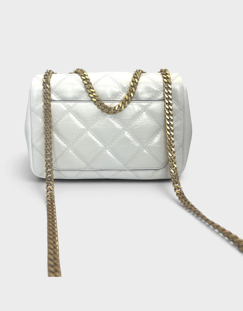 Willa Glazed Small Shoulder Bag White