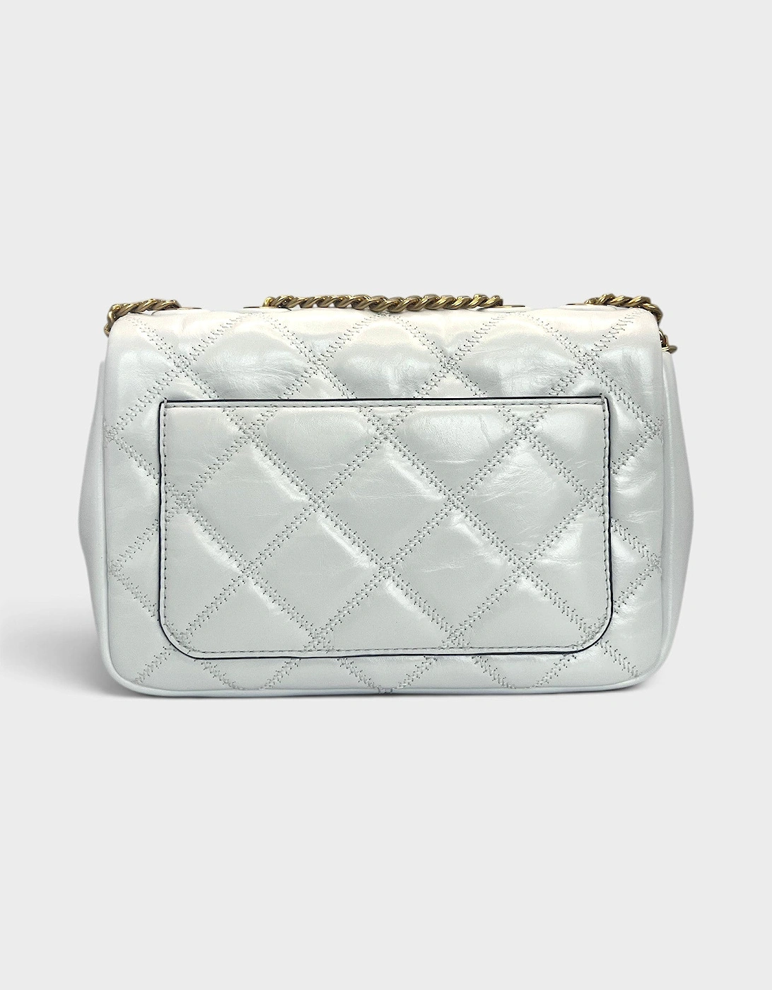 Willa Glazed Small Shoulder Bag White