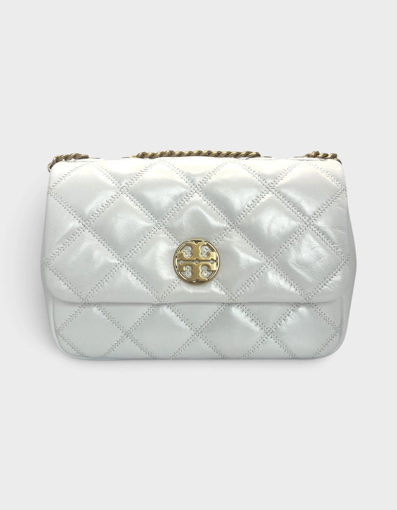 Willa Glazed Small Shoulder Bag White