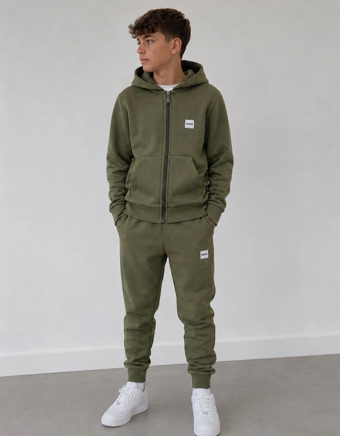 BOSS BOY OLIVE TRACKSUIT J53442