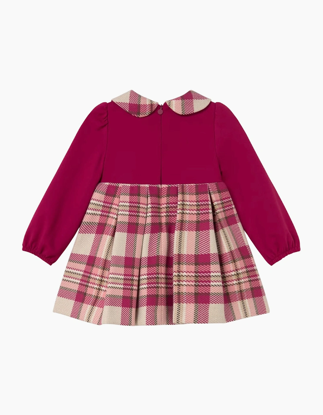 Girls Burgundy Plaid Dress