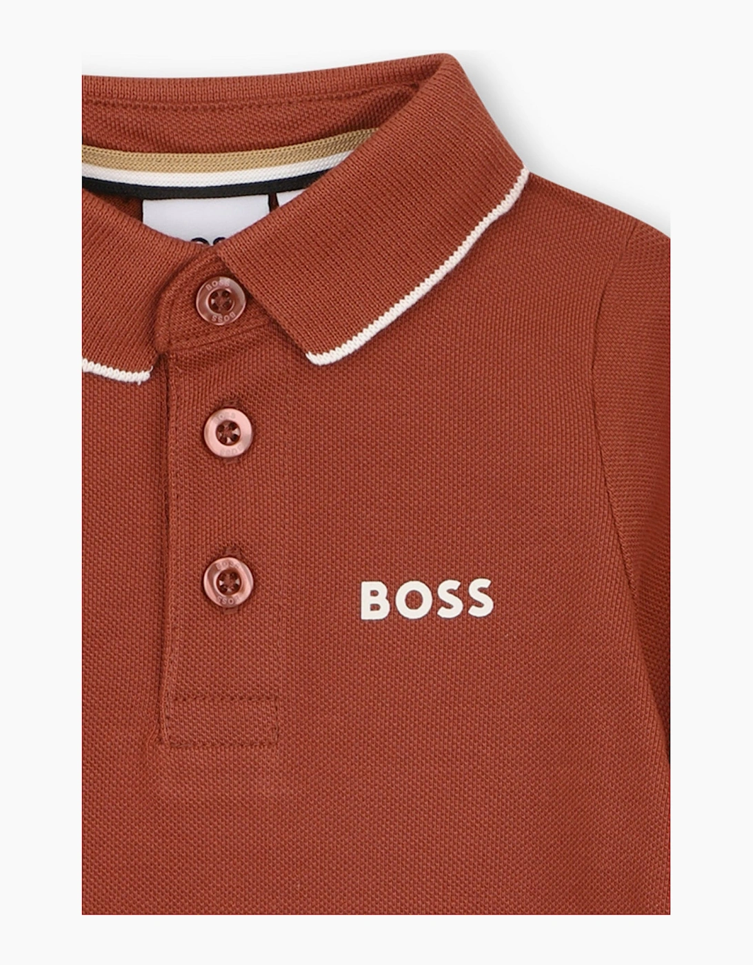 BOSS BABY/TODDLER RED POLO SHIRT J53481