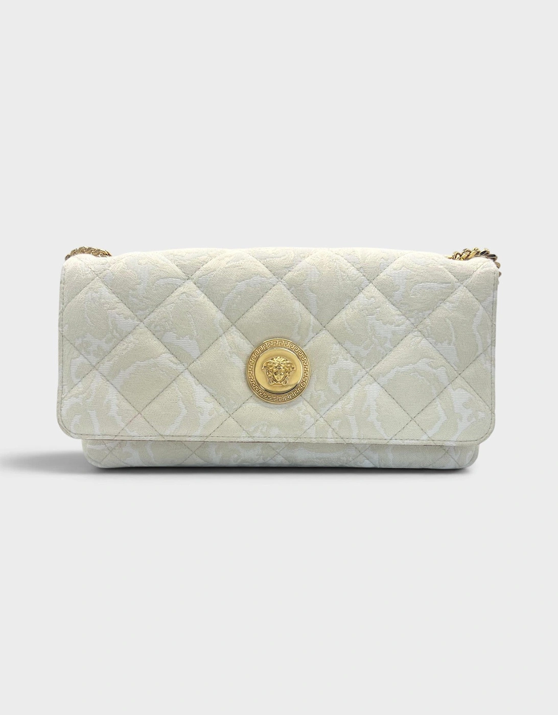 Medusa Head Medium Shoulder Bag Beige