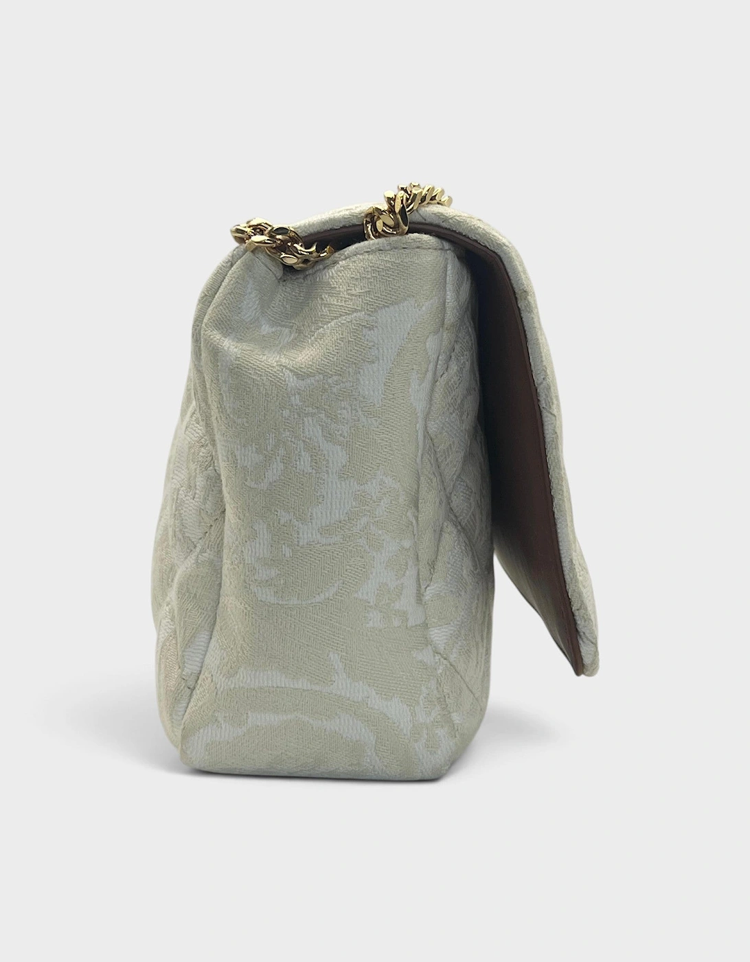 Medusa Head Medium Shoulder Bag Beige
