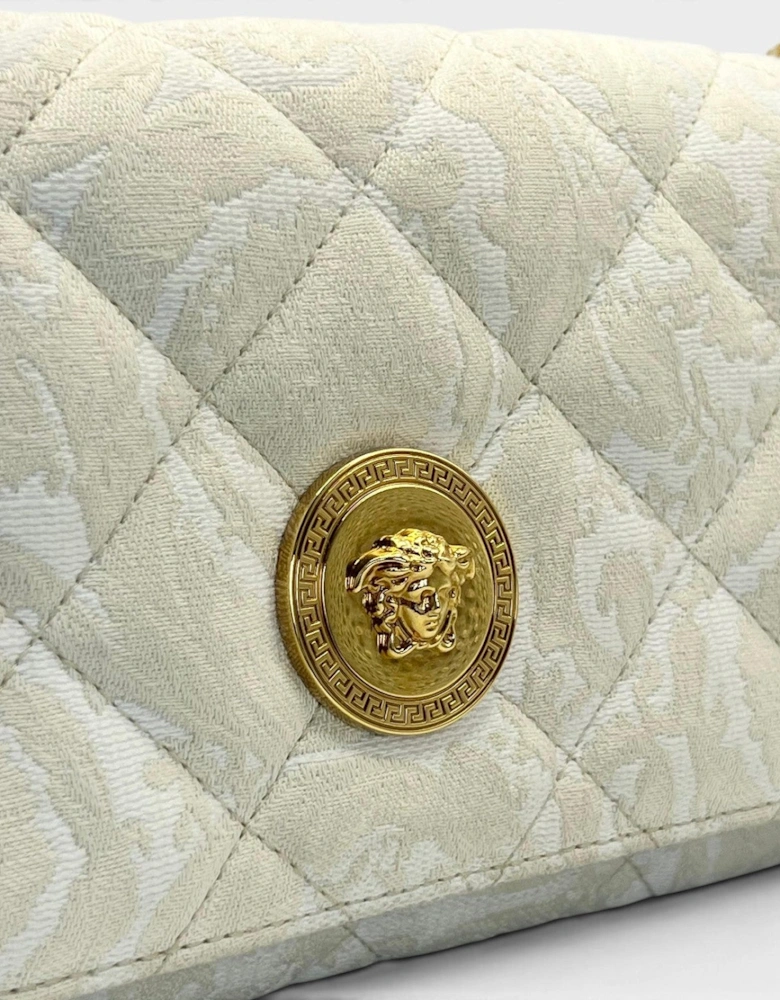 Medusa Head Medium Shoulder Bag Beige