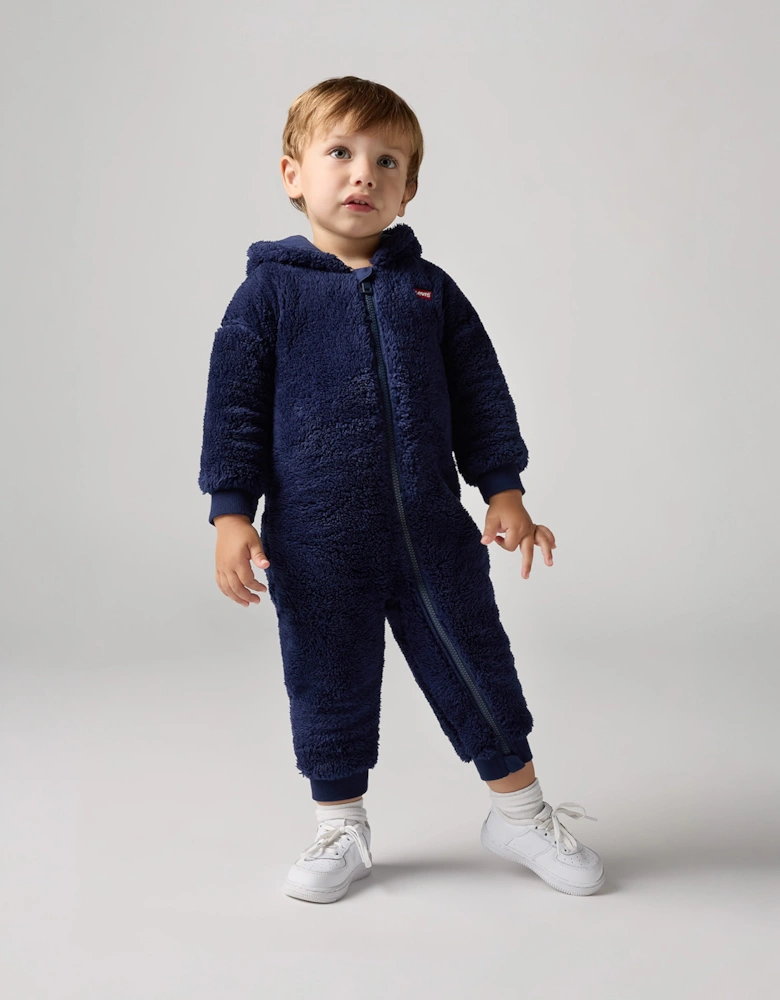 Levi's Baby Bear Sherpa Coverall in Navy
