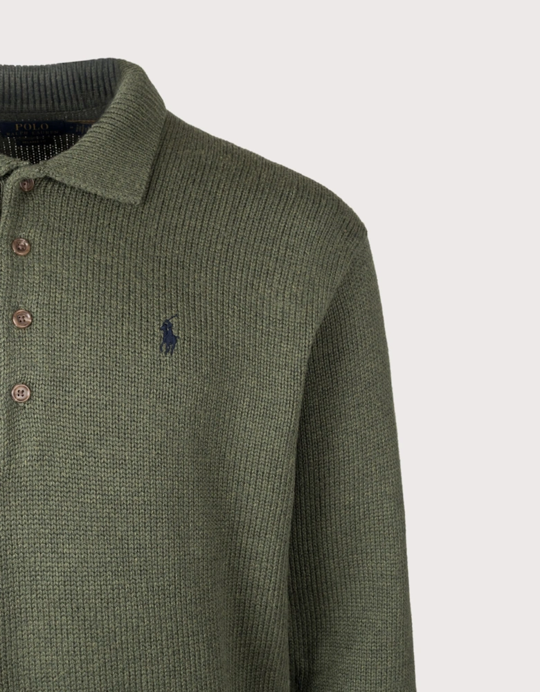 Relaxed Fit Knitted Cotton Jumper