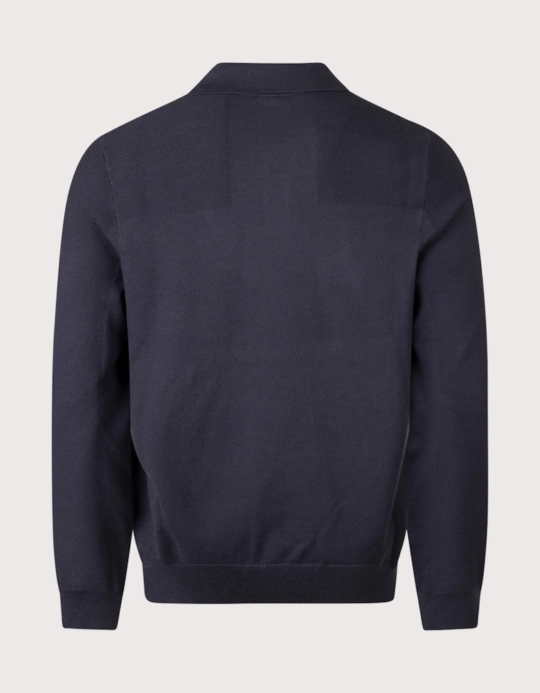Regular Fit Long Sleeve Momentum X Knitted Polo Shirt