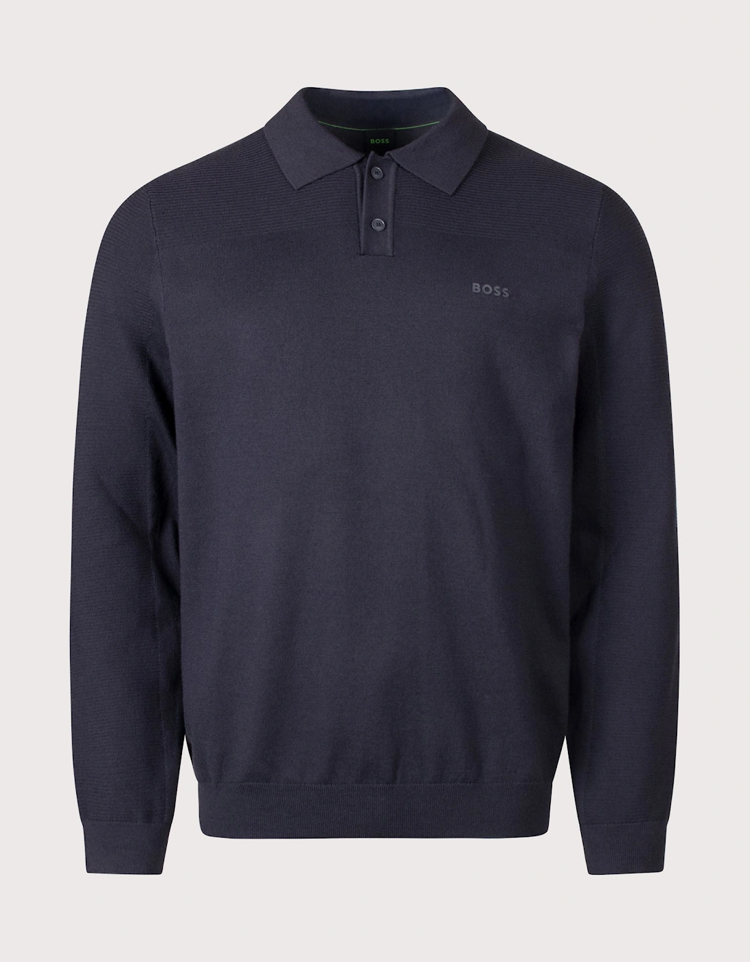 Regular Fit Long Sleeve Momentum X Knitted Polo Shirt