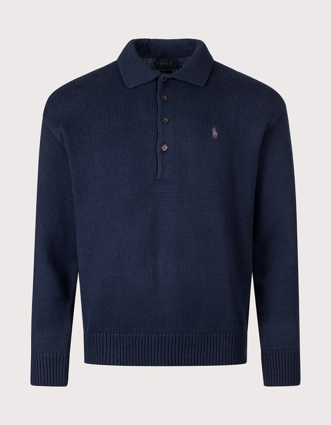 Relaxed Fit Knitted Cotton Jumper