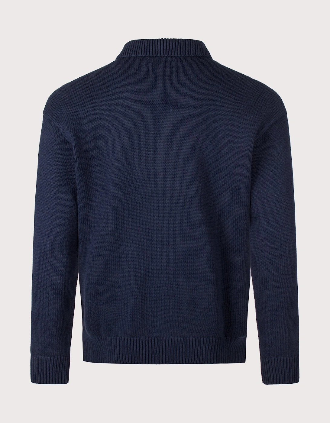 Relaxed Fit Knitted Cotton Jumper