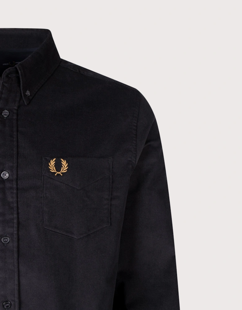 Regular Fit Needle Cord Shirt