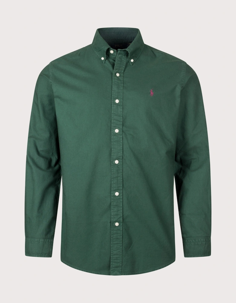 Custom Fit Garment-Dyed Oxford Shirt