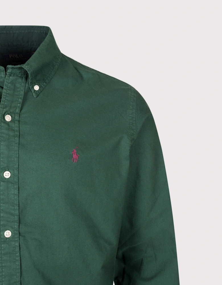 Custom Fit Garment-Dyed Oxford Shirt