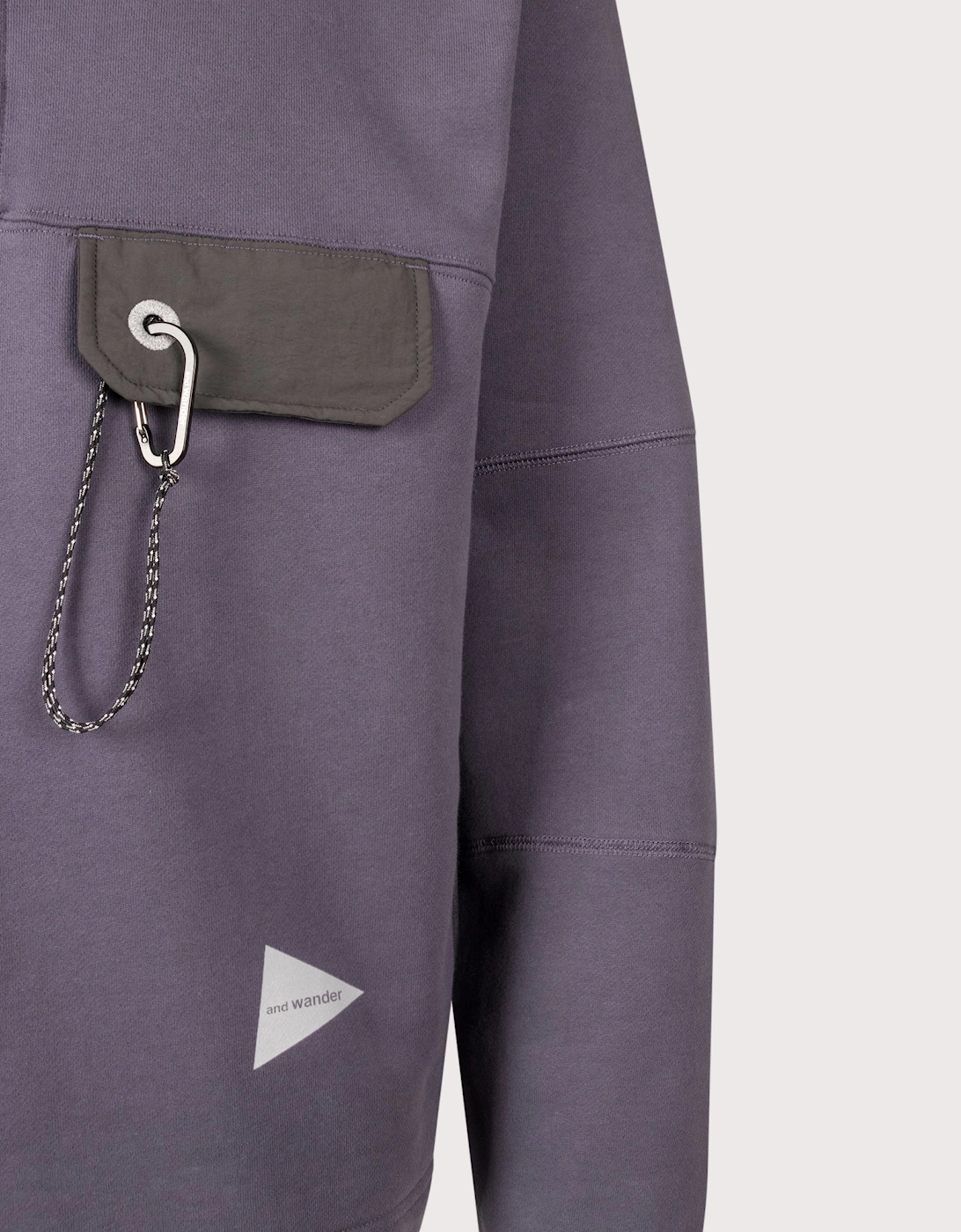 Relaxed Fit Button Placket Overhead Sweatshirt