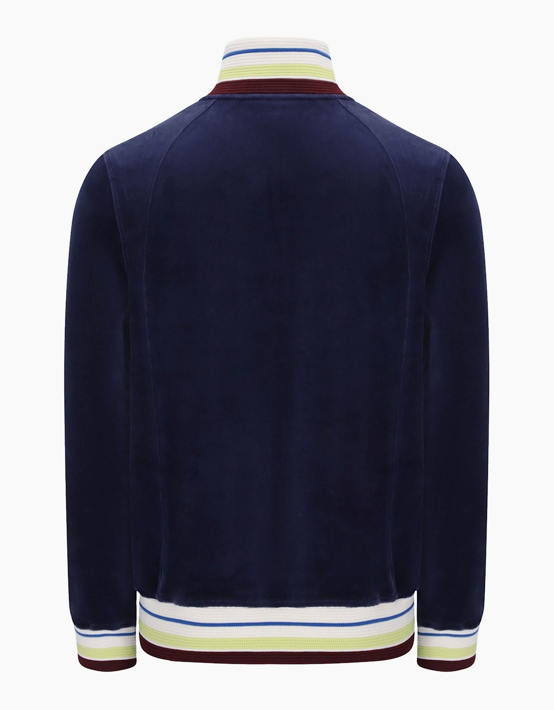 SERGIO TACCHINI SARTORI VELOUR TRACK JACKET MARITIME BLUE